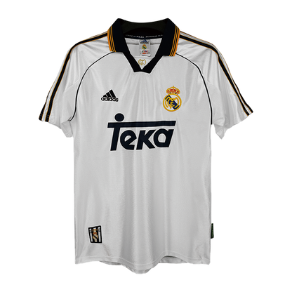 Retro Real Madrid Mens Home Soccer Jersey 1999/00 White