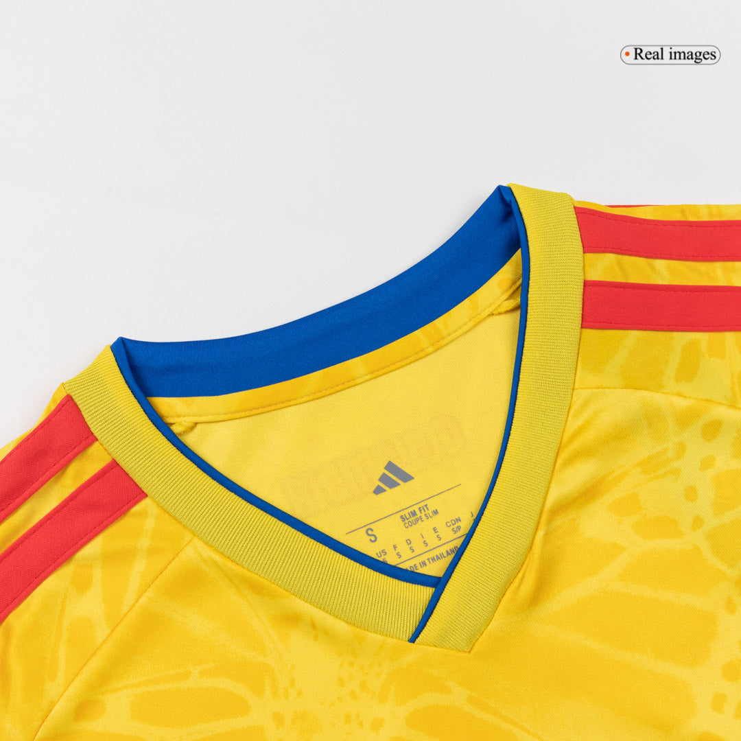 LUIS DíAZ #7 Colombia Mens Home Soccer Jersey World Cup 2026 Yellow