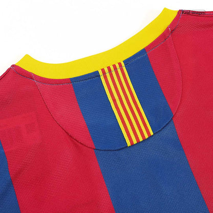 Retro PUYOL #5 Barcelona Mens Home Soccer Jersey 2010/11 Red&Blue