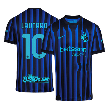 LAUTARO #10 Inter Milan Mens Home Soccer Jersey 2025/26 Blue&Black