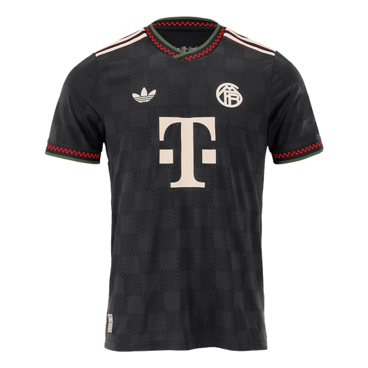 Bayern Munich Mens Third Away Soccer Jersey 2025/26 Black - Player Version