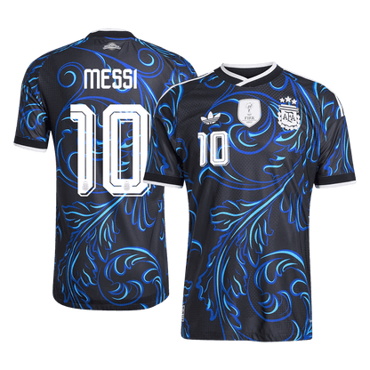 MESSI #10 Argentina Mens Away Soccer Jersey World Cup 2026 Black - Player Version