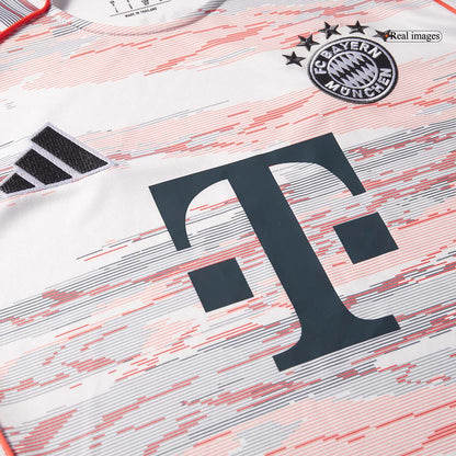 MÜLLER #25 Bayern Munich Mens Away Soccer Jersey 2025/26 White