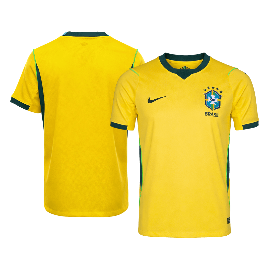 Brazil Mens Home Soccer Jersey World Cup 2026 Yellow
