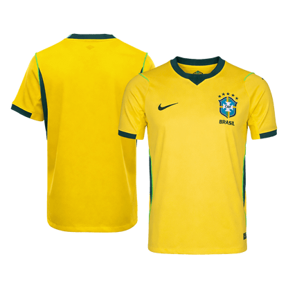 Brazil Mens Home Soccer Jersey World Cup 2026 Yellow