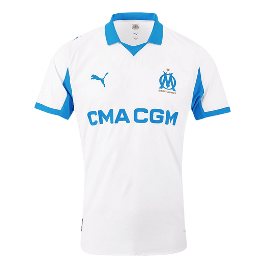 Marseille Mens Home Soccer Jersey 2025/26 White - Player Version