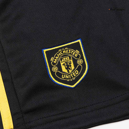 Manchester United Kids Third Away Soccer Full Set 2025/26 Black