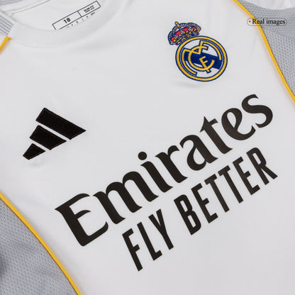 Real Madrid Kids Home Soccer Kit 2025/26 White [PREMIUM]