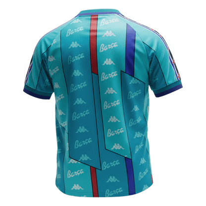 Retro Barcelona Mens Away Soccer Jersey 1996/97 Blue