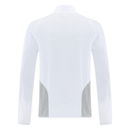 Real Madrid Mens Windbreaker Jacket 2025/26 White