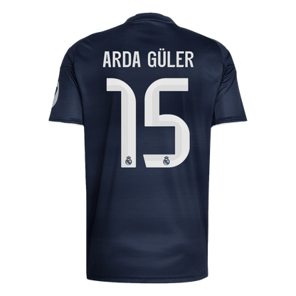 ARDA GÜLER #15 Real Madrid Mens Away Soccer Jersey 2025/26 Navy [PREMIUM]