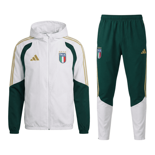 Italy Mens Training Tracksuit Kit 2026 White