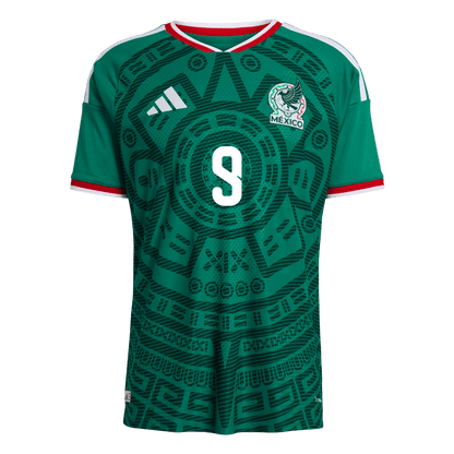 Raúl #9 Mexico Mens Home Soccer Jersey World Cup 2026 Green - Player Version