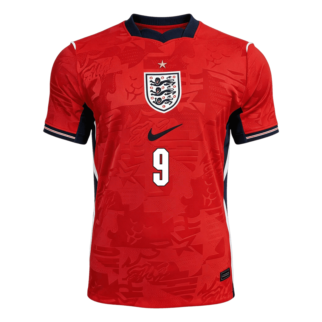 KANE #9 England Mens Away Soccer Jersey World Cup 2026 Red