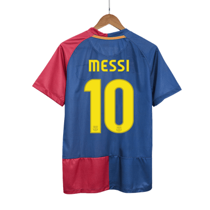 Retro MESSI #10 Barcelona Mens Home Soccer Jersey UCL Final UCL 2008/09