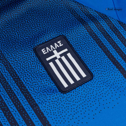 Greece Mens Away Soccer Jersey World Cup 2026 Blue