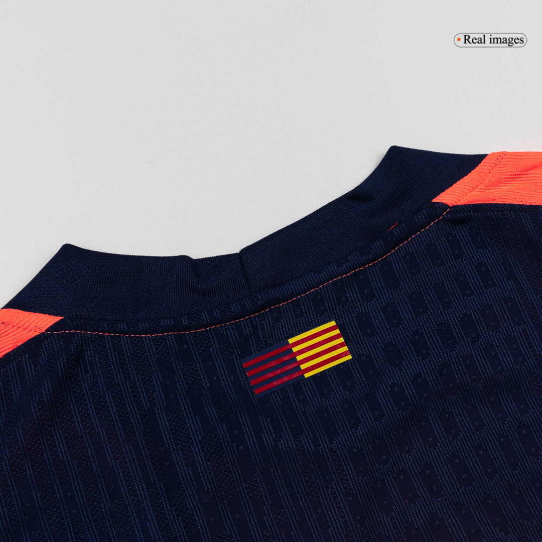 LAMINE YAMAL #10 Barcelona Mens Third Away Soccer Jersey UCL 2025/26 Orange - Player Version