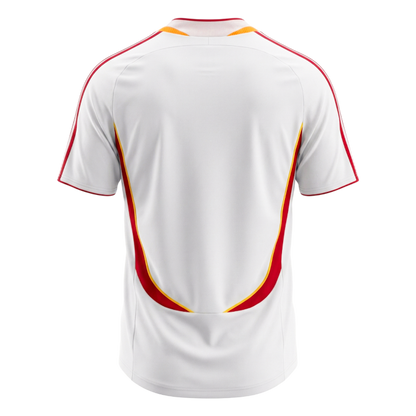 Retro Spain Mens Away Soccer Jersey 2006 White