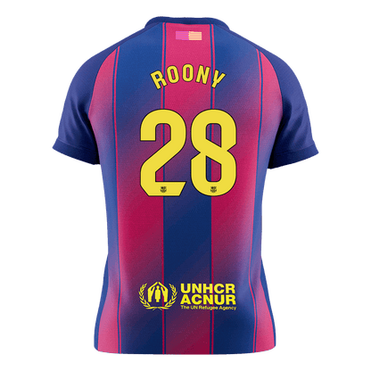 ROONY #28 Barcelona Mens Home Soccer Jersey 2025/26 Red&Blue [PREMIUM]
