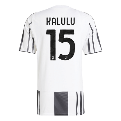KALULU #15 Juventus Mens Home Soccer Jersey 2025/26 Black&White