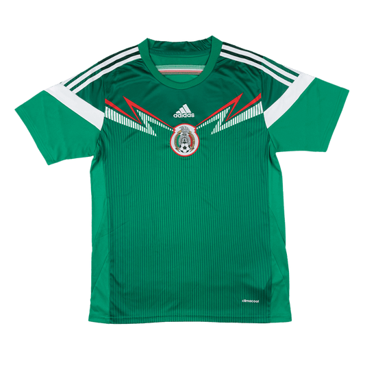 Retro Mexico Mens Home Soccer Jersey 2014 Green