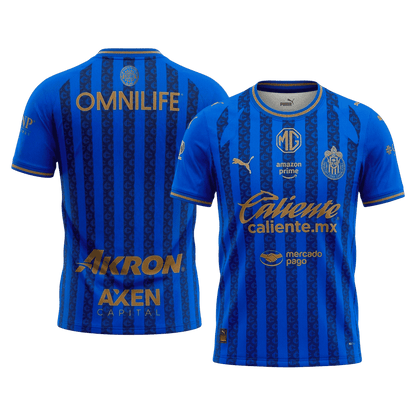 Chivas Mens Third Away Soccer Jersey 2025/26 Blue - Player Version