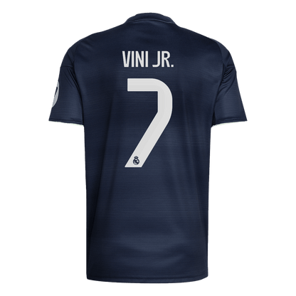VINI JR. #7 Real Madrid Mens Away Soccer Jersey 2025/26 Navy [PREMIUM]
