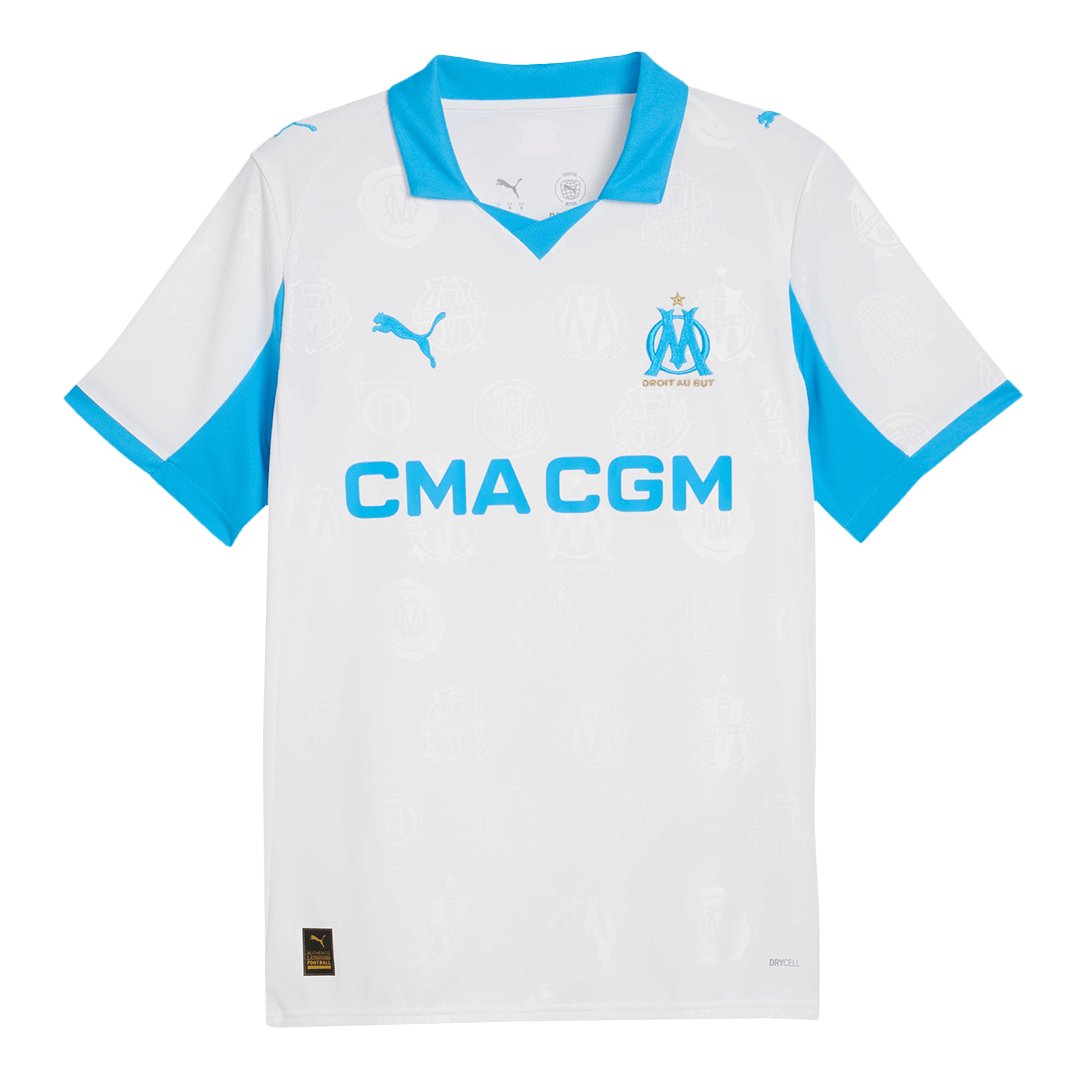 RABIOT #25 Marseille Mens Home Soccer Jersey 2025/26 White