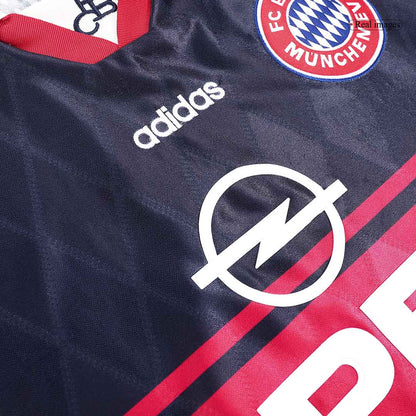 Retro Bayern Munich Mens Home Soccer Jersey 1997/99 Black&Red