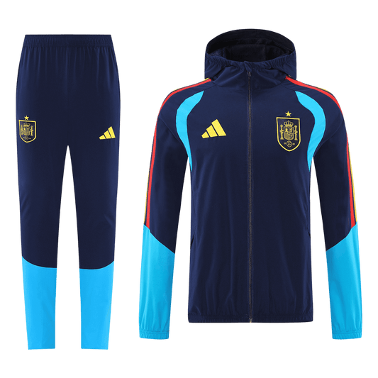Spain Mens Training Tracksuit Kit 2026 Blue&Black