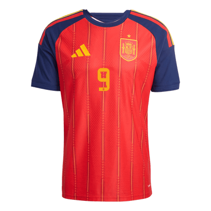 GAVI	 #9 Spain Mens Home Soccer Jersey World Cup 2026 Red - Player Version