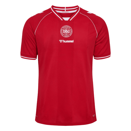 Denmark Mens Home Soccer Jersey World Cup 2026 Red