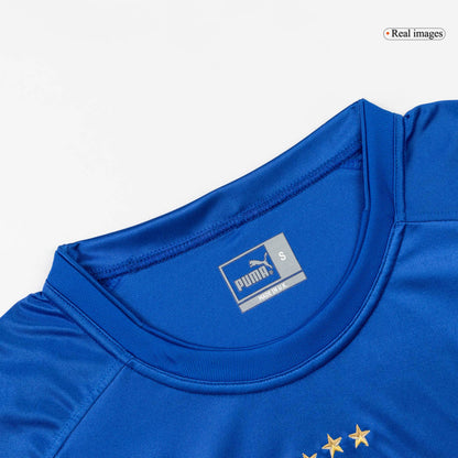 Retro Italy Mens Home Soccer Jersey 2004 Blue