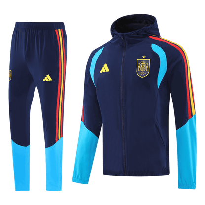 Spain Mens Training Tracksuit Kit 2026 Blue&Black
