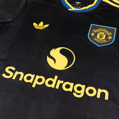 Manchester United Mens Third Away Soccer Jersey 2025/26 Black