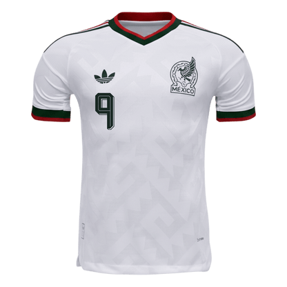 RAÚL #9 Mexico Mens Away Soccer Jersey World Cup 2026 White - Player Version