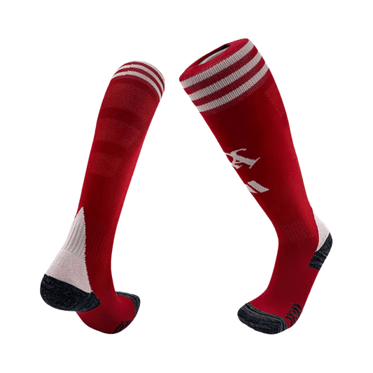 Arsenal Kids Home Soccer Socks 2025/26 Red [PREMIUM]