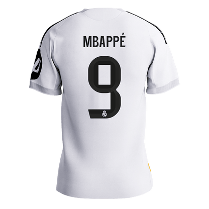 MBAPPÉ #9 Real Madrid Mens Home Soccer Jersey 2025/26 White - Player Version [PREMIUM]