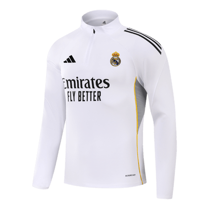 Real Madrid Kids Training Tracksuit Kit 2025/26 White