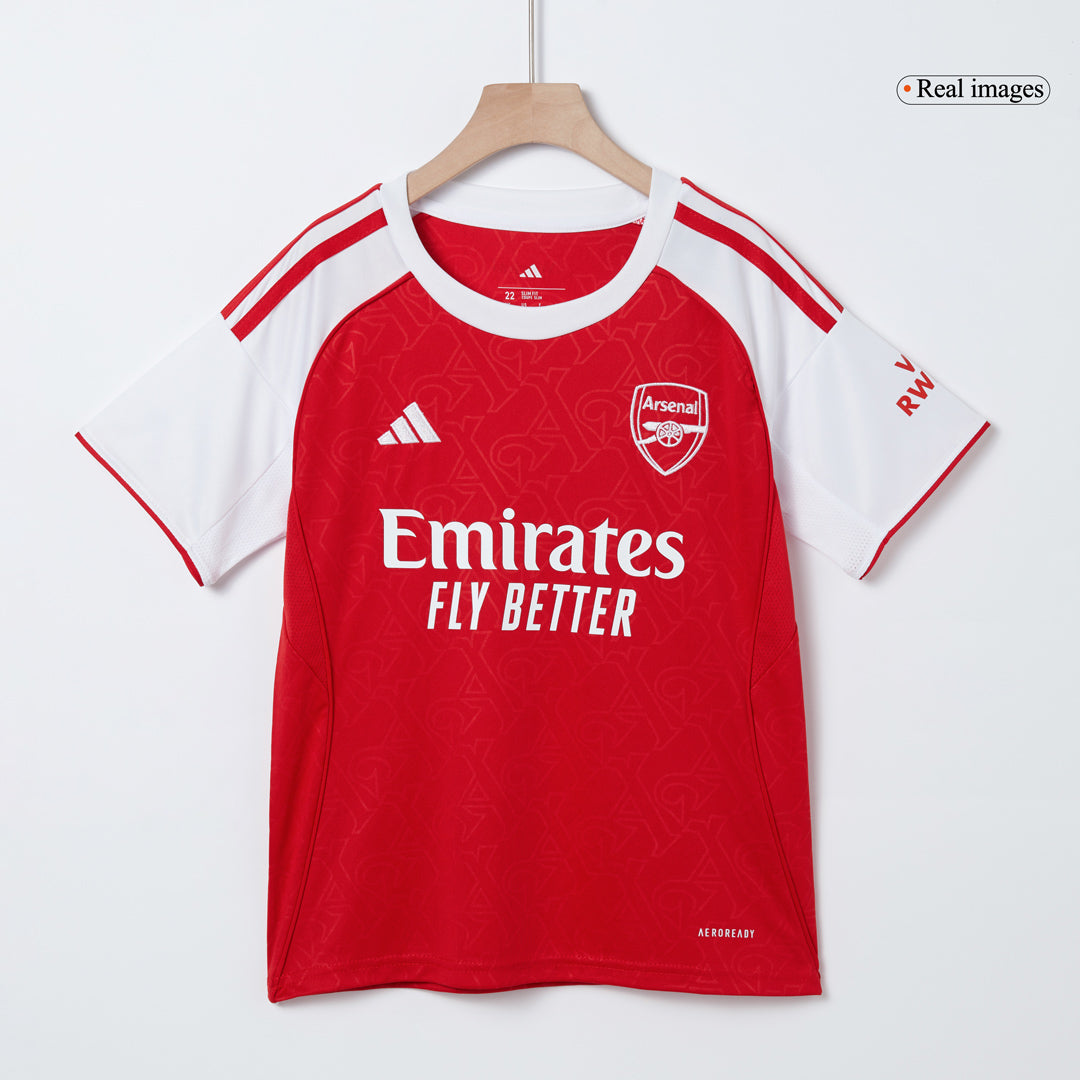 Arsenal Kids Home Soccer Kit 2025/26 Red