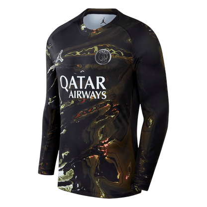 PSG Mens Long Sleeve Soccer Jersey 2025/26 Black