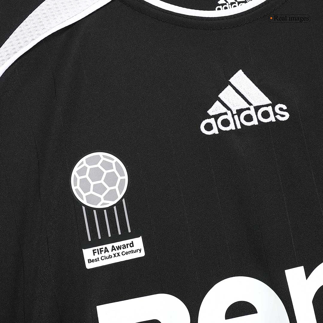 Retro BECKHAM #23 Real Madrid Mens Away Soccer Jersey 2006/07 Black