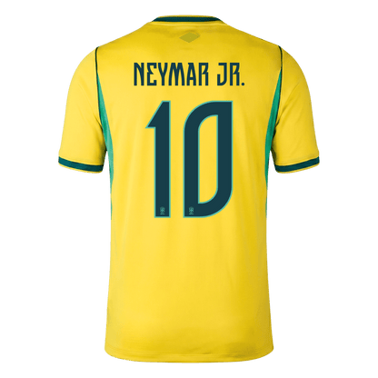 NEYMAR JR. #10 Brazil Mens Home Soccer Jersey World Cup 2026 Yellow