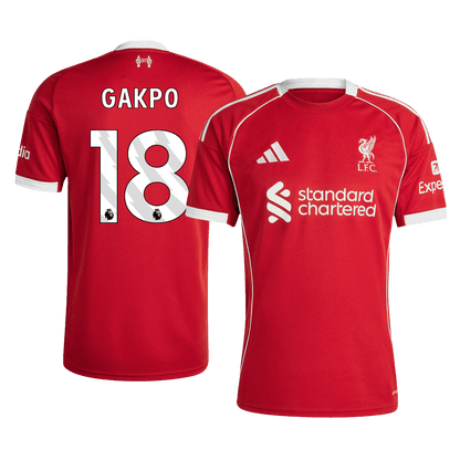 GAKPO #18 Liverpool Mens Home Soccer Jersey 2025/26 Red