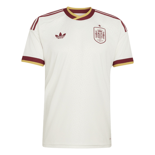 Spain Mens Away Soccer Jersey World Cup 2026 White