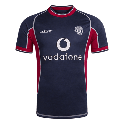 Retro Manchester United Mens Third Soccer Jersey 2000/01 Navy
