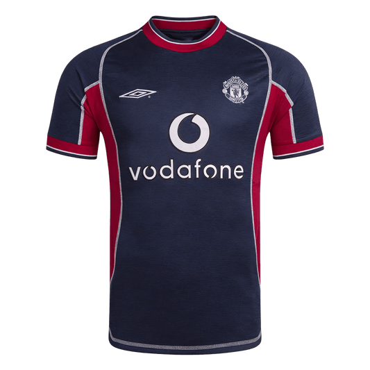 Retro Manchester United Mens Third Soccer Jersey 2000/01 Navy