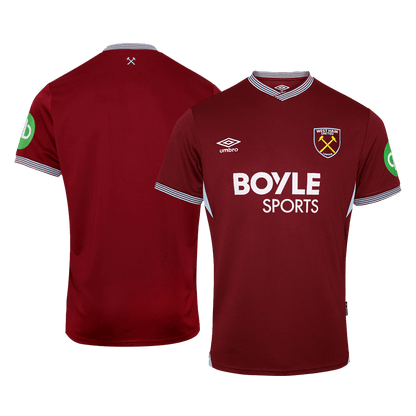 West Ham United Mens Home Soccer Jersey 2025/26 Red