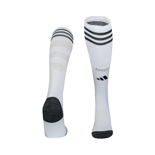 Real Madrid Mens Home Soccer Socks 2025/26 White [PREMIUM]
