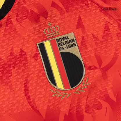 Belgium Mens Home Soccer Jersey World Cup 2026 Red - Player Version